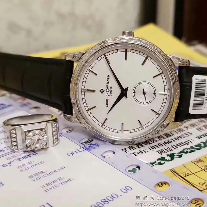江詩丹頓 Vacheron Constantin 2019江詩丹頓歷史名作 雕花新款 深度防水 男士腕表  wssb3621